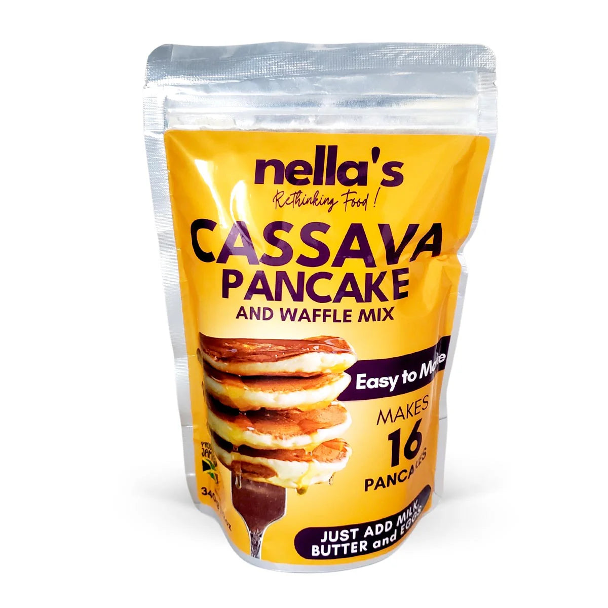 Nella's Tendaronis Cassava Pancakes & Waffles Mix, 12oz
